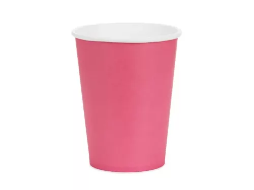 Papírpohár 2,5dl 6db Pink, SötétRózsaszín
