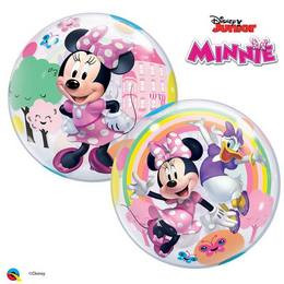 Mintás Bubbles lufi 22" 56cm   Disney Minnie Mouse