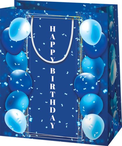 Dísztasak, közepes, Happy Birthday