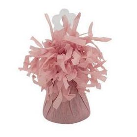   Léggömbsúly, púder pink, bojtos selyempapír nehezék 170g