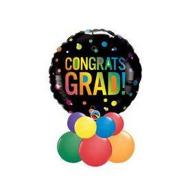   Asztaldísz - lufikompozíció  - ballagásra, diplomaosztóra, 98488