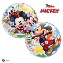 Mintás Bubbles lufi 22" 56cm Héliummal töltve Disney Mickey Mouse, 23992
