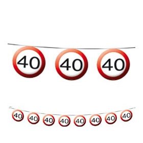   Füzér sebességkorlátozó számos 12m 40-es számmal f05181