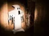 Álló lufi, 77 inch 196 cm Halloween, óriás szellem, csak levegővel tölthető