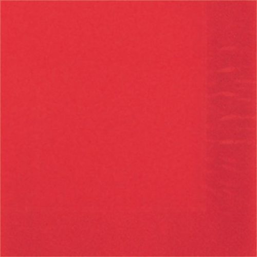 Szalvéta 33x33cm egyszínű 20db piros p3122