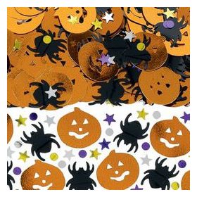 Tökök és pókok konfetti 14g, Halloween