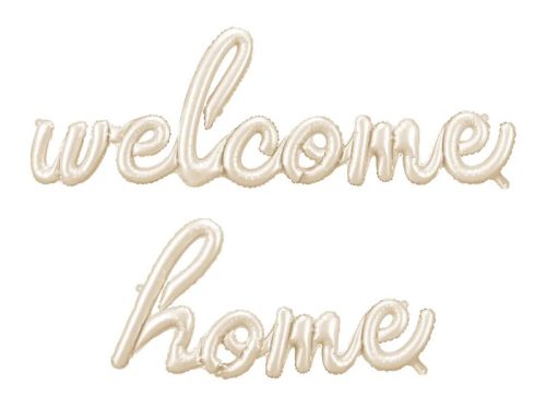 Fólia lufi felirat - Welcome Home, levegővel tölthető