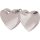 Léggömbsúly, nehezék 170g dupla szív forma, ezüst színben