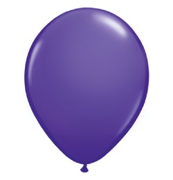 Lufi Qualatex 5" (13cm-es) Latex léggömb, fashion színek 100db/csomag, lila, fashion purple violet 82697