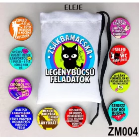 Zsákbamacska legénybúcsúra 