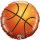 Kosárlabda, basketball fólia lufi 18" 45cm, 21812, héliummal töltve