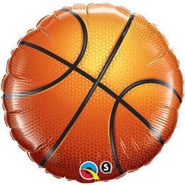 Kosárlabda, basketball fólia lufi 18" 45cm, 21812, héliummal töltve