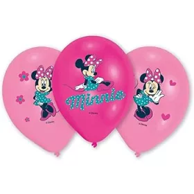 Mintás lufi 11" 28cm Minnie, 6db