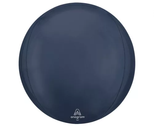 Egyszínű gömb lufi 15" 38cm Navy Blue, Kék Orbz