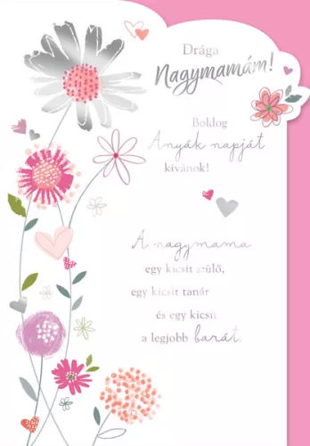CARDEX képeslap Anyák napja, Boldog Anyák Napját Nagymama