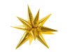 Egyszínű óriás csillag fólia lufi 3D 37" 95cm arany csillag, levegővel tölthető