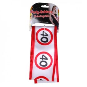 Vállszalag 40-es számmal, Sebességkorlátozó