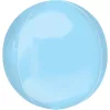 Egyszínű gömb lufi 16" 40cm Világoskék Orbz,