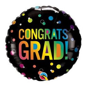 Ballagási fólia lufi 18" 45cm Congrats grad