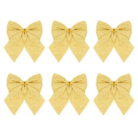 Glitteres díszmasni, 6db, Arany