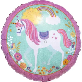 Szülinapi lufi 18" 45cm, unikornis
