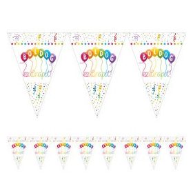 Boldog szülinapot! zászlófüzér 5m, Streamers, m25968