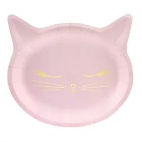 Papírtányér 23cm 6db cica