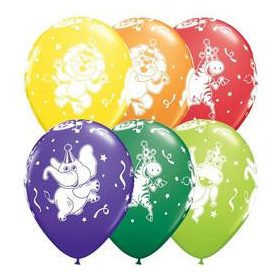 Mintás latex lufi 11" 28cm Party Állatok