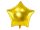 Egyszínű óriás csillag fólia lufi 27" 70cm arany csillag