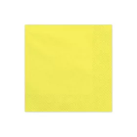 Szalvéta 33x33cm egyszínű 20db, Sárga