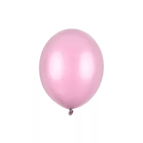   Léggömb 11" (28cm-es) léggömb, metál Rózsaszín lufi, metallic pink