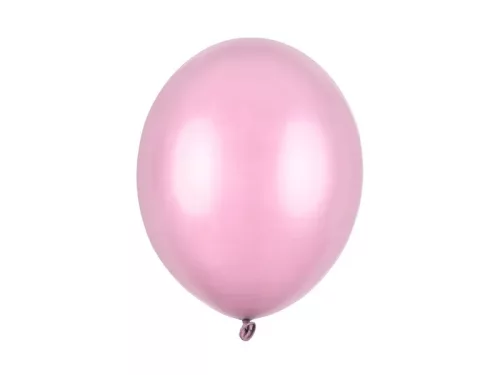Léggömb 11" (28cm-es) léggömb, metál Rózsaszín lufi, metallic pink