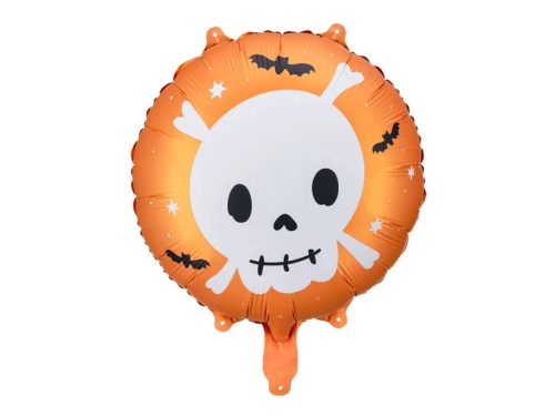 Fólia lufi 18" 45cm Halloween, koponya