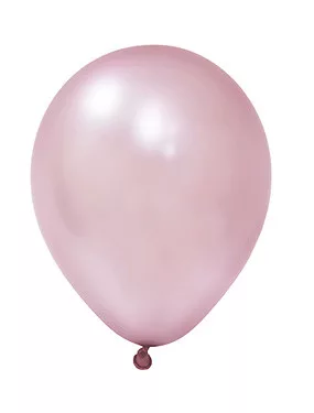 BALONEVI lufi, 12" 30cm, 12db/cs, Metallic Rose Pink, Metál Rózsaszín