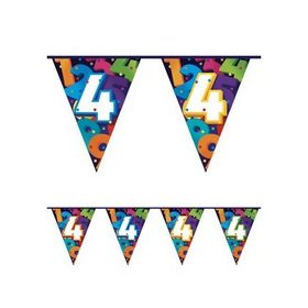 Zászlófüzér 4-es számmal, 10m, 405804