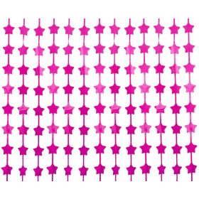   Ajtódekoráció, függöny, háttér, 100x200cm, Csillagok, Rózsaszín