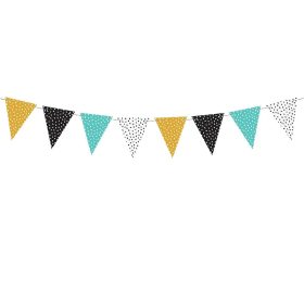 Zászlófüzér dinoszaurusz mintás, 1,3m