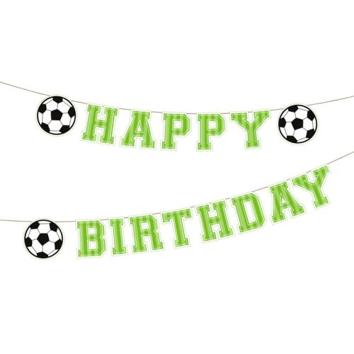 Üdvözlőfelirat Happy Birthday 2,5m, foci, football