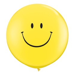 3 feet 91cm latex léggömb Smiley, Emoji, 29211bo