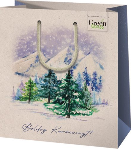 Dísztasak Karácsonyi - közepes, Green