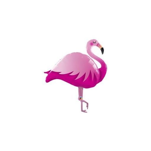 Óriás fólia lufi 46"  117 cm flamingo, 57807, héliummal töltve