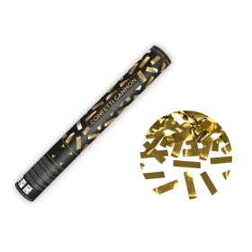 Konfetti ágyú 40cm arany téglalapokat kilövő