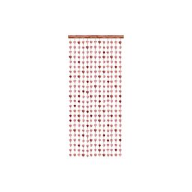 Girland, függöny, háttér, Rosegold szív