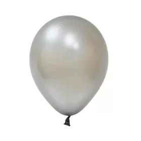   BALONEVI lufi, 12" 30cm, 100db/cs, Metallic Silver, Metál Ezüst