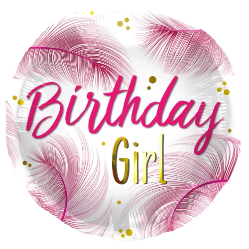 Szülinapi lufi 18" 45cm Birthday Girl