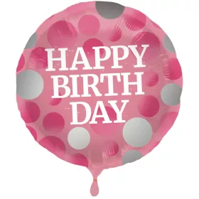 Szülinapi lufi 18" 45cm Happy Birthday