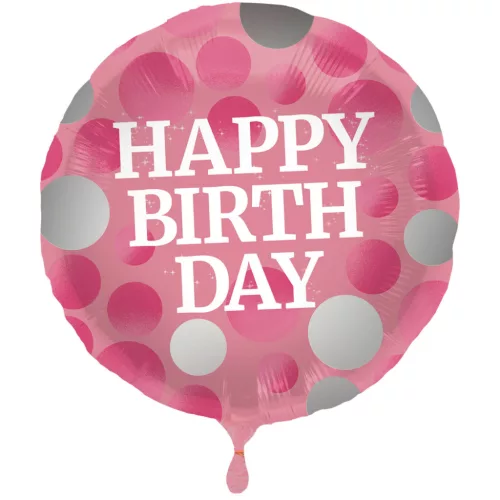 Szülinapi lufi 18" 45cm Happy Birthday