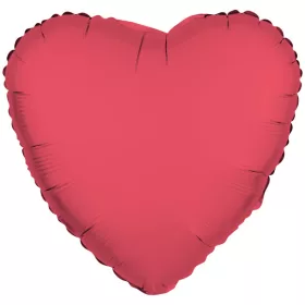 Egyszínű szív lufi 18" 45cm Neon Rózsaszín