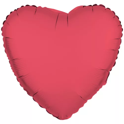 Egyszínű szív lufi 18" 45cm Neon Rózsaszín