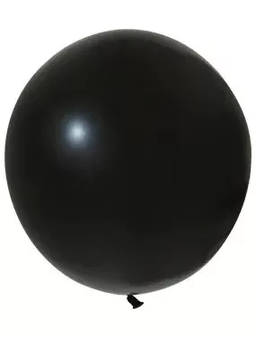 BALONEVI lufi 24" 60cm, 10db/cs, Pastel Black, Fekete